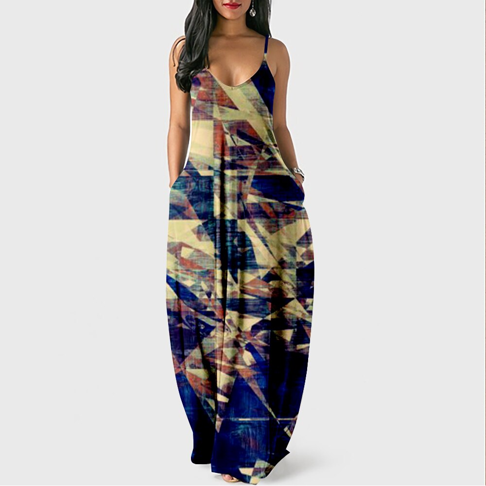 Colorful Lightweight Women's Maxi Summer Dress
