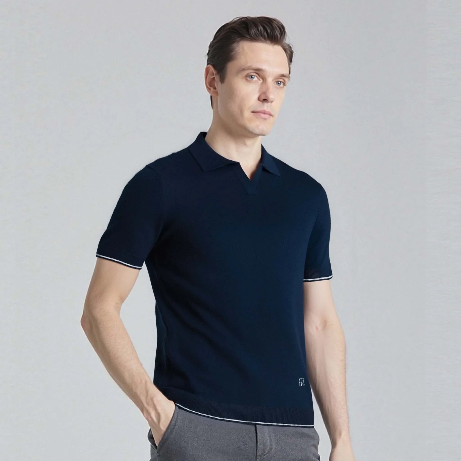 Men's Breathable Short Sleeve Polo Shirt - BritishElegance