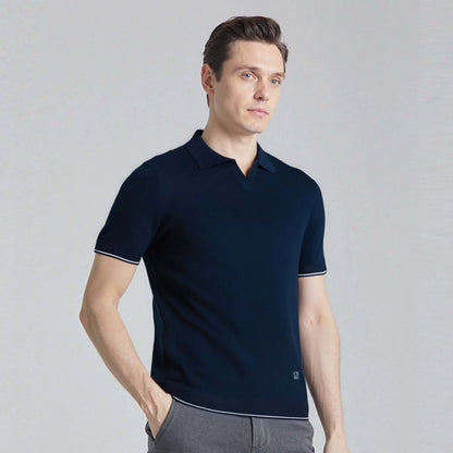 Men's Breathable Short Sleeve Polo Shirt - BritishElegance