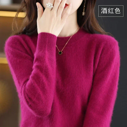 Luxurious Soft Cashmere Crew Neck Women's Sweater