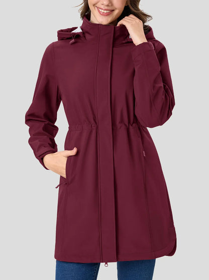Breathable Lightweight Water Resistant Ladies Parka Jacket