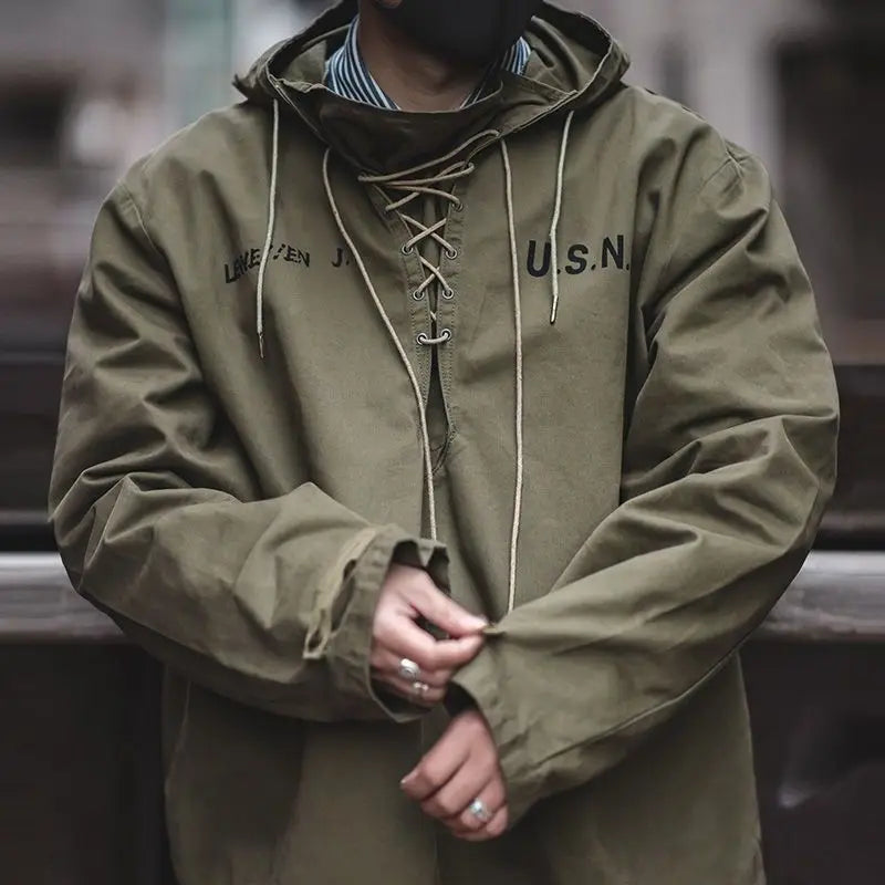 Casual Athletic Drawstring Hooded Men's Jacket - BritishElegance