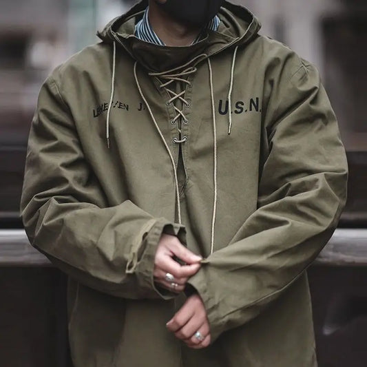 Casual Athletic Drawstring Hooded Men's Jacket - BritishElegance