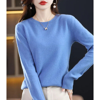 Soft Women's Merino Wool Crew Neck Sweater
