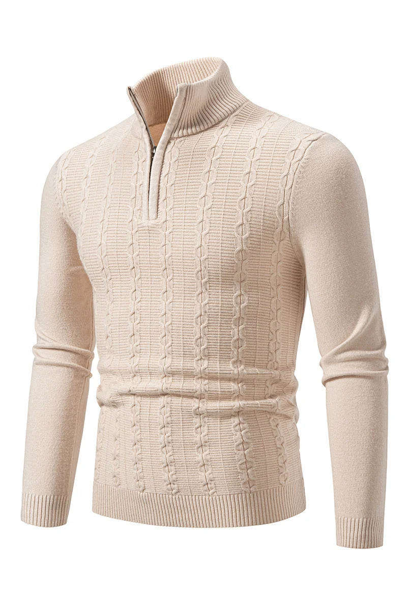 Cozy Men's Winter Crew Neck Pullover Sweater