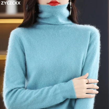 Soft Merino Wool Women's Crew Neck Sweater - BritishElegance