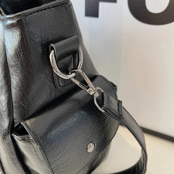 Aliona - School Bag With Shoulder Strap And Zipper Closure