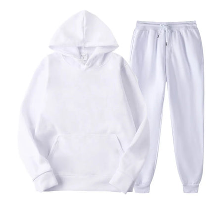 Classic Crew Neck Sweat Suit Set