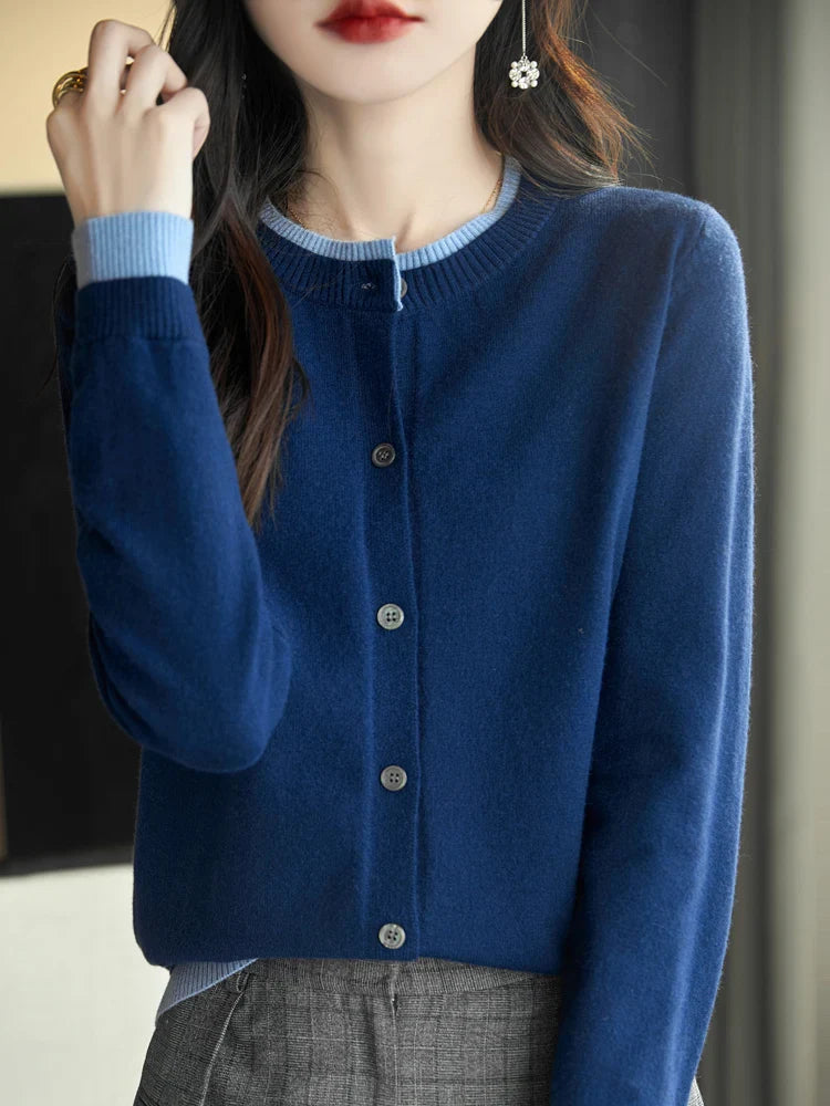 Soft Pastel Open Front Cardigan Sweater for Women