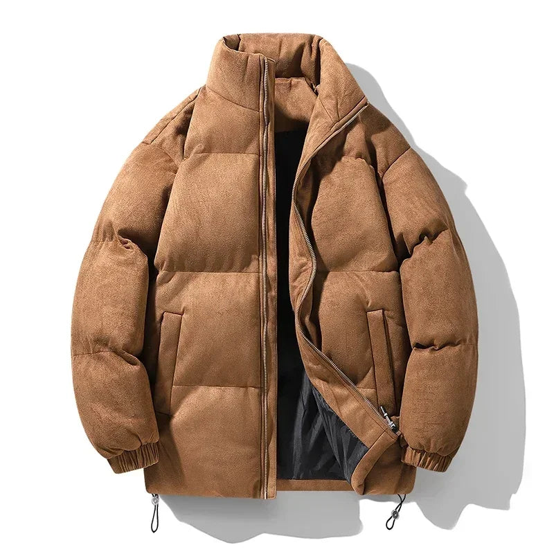 Warm Fleece Lined Men's Parka Coat