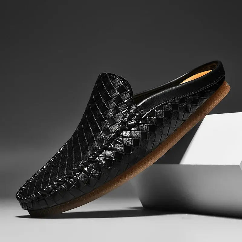 Nodo | Leather Mules – Handwoven Craftsmanship & Modern Elegance