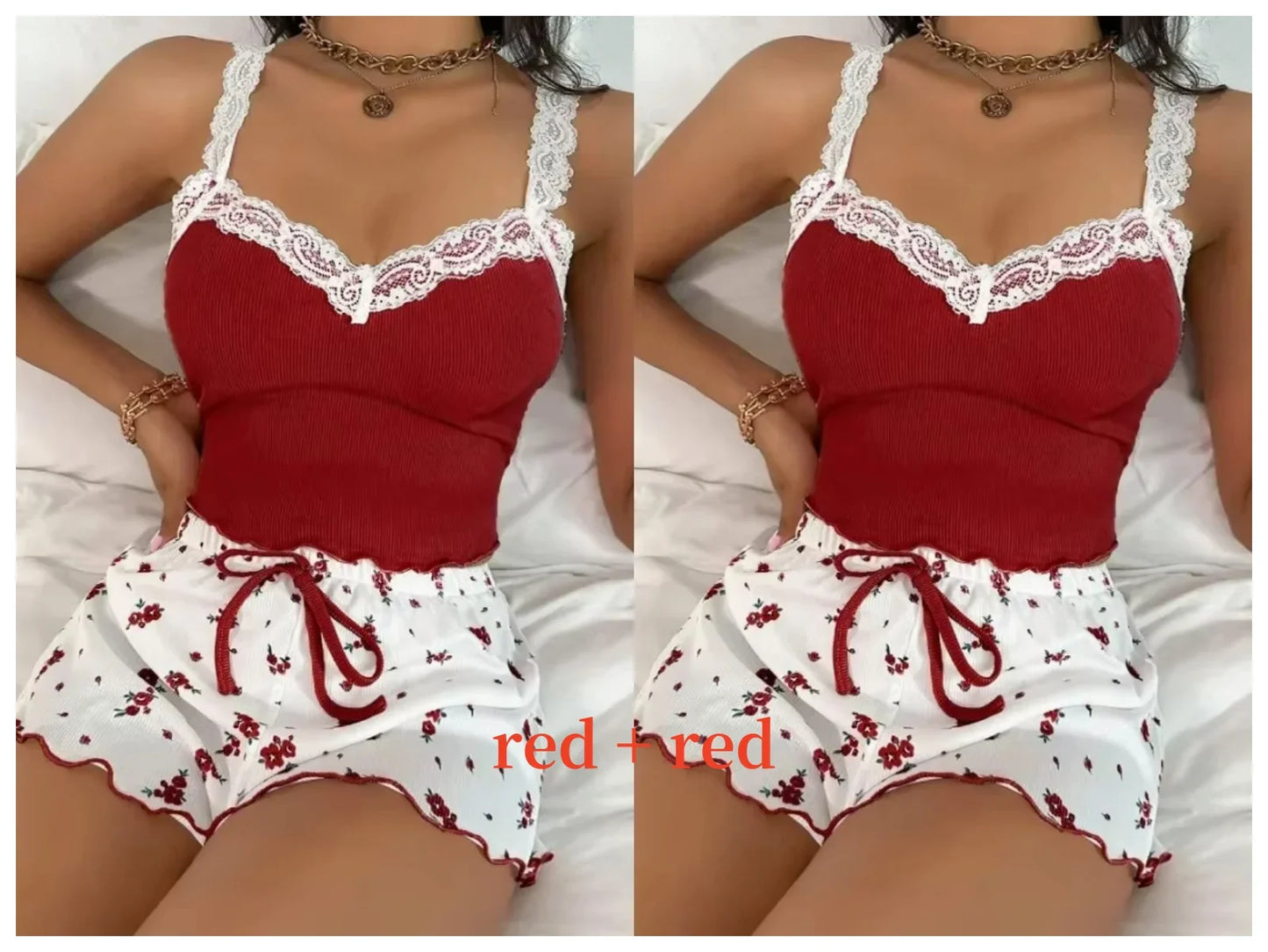 Ladies Soft Floral Sleep Pajama Set