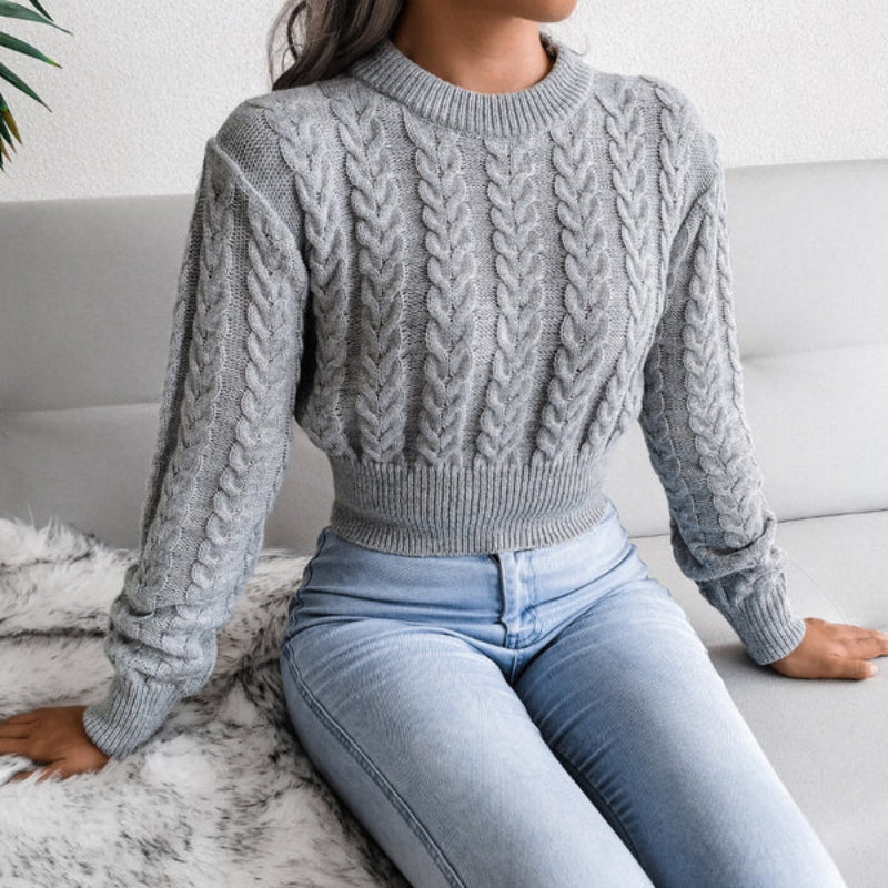 Women's Fashionable Jaguar Print Jumper Sweater