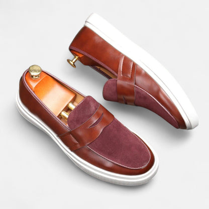 Men’s Hybrid Leather Penny Loafers