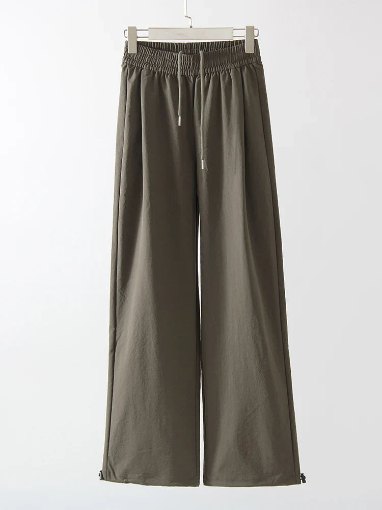 Comfortable High Waist White Jogger Pants