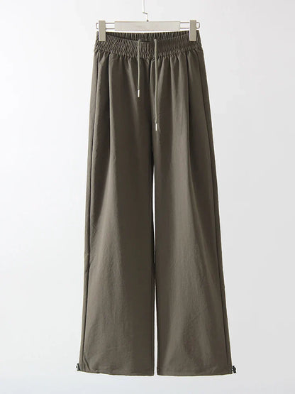 Comfortable High Waist White Jogger Pants