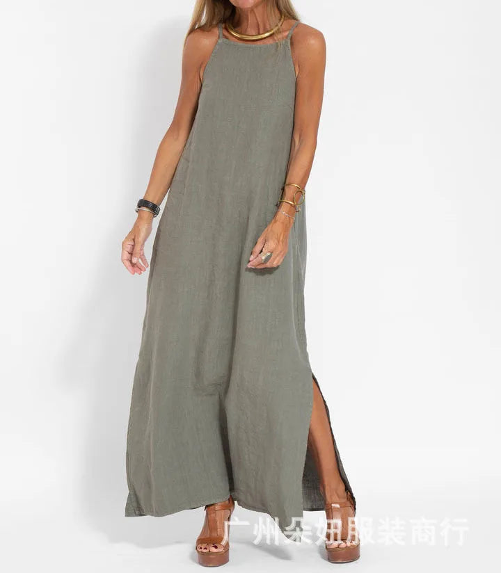 Chic Dress with High Slits
