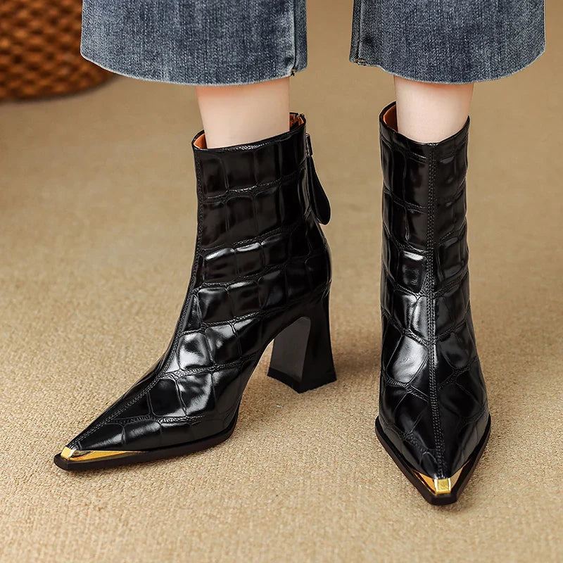 Nysa Genuine Leather Boots