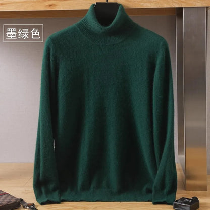 Luxury Soft Cashmere Crew Neck Sweater for Men