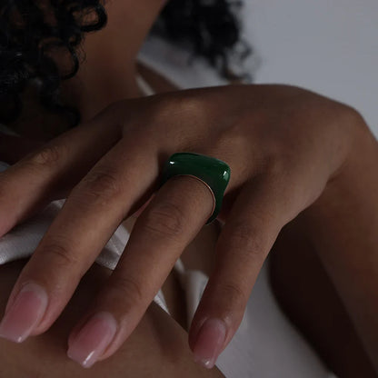 Colorful Stainless Steel Water Resistant Ring