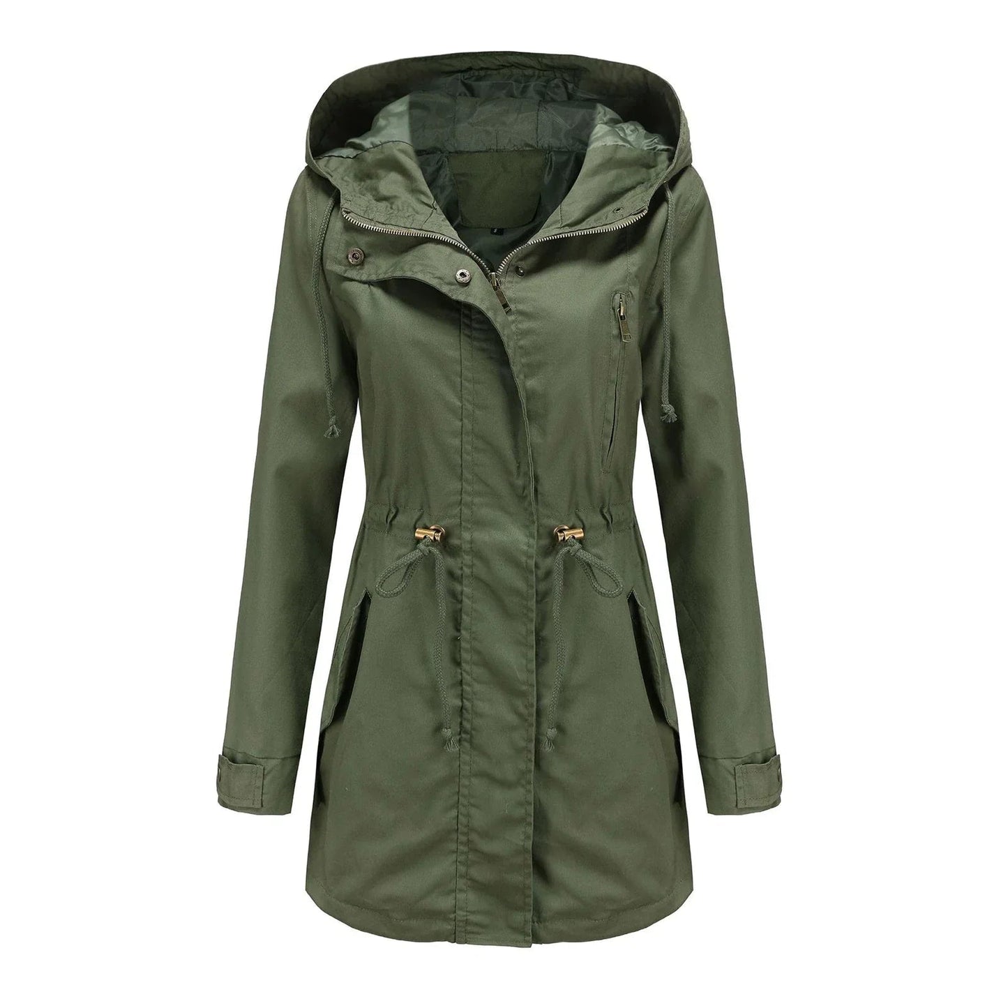 Waterproof Women's Parka Coat With Adjustable Fit