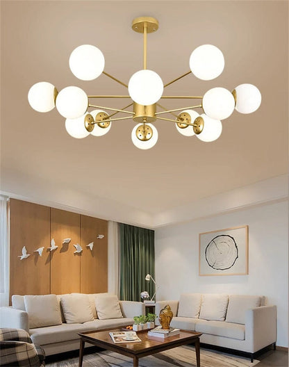 Sparkling Glass Globe Pendant Lamp