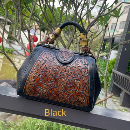 Genuine Leather Classic Ladies Shoulder Handbag