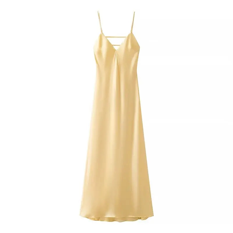 V-Neck Maxi Dress - Casual Flowy Summer Dress