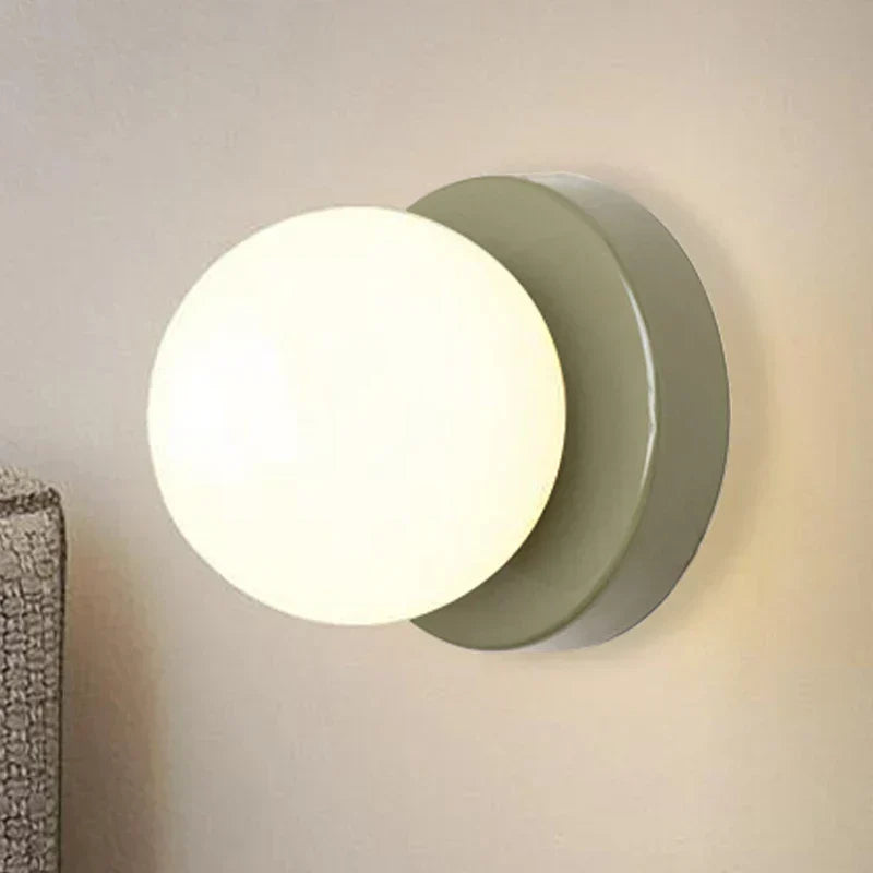 Modern Round Glass LED Wall Lamp - BritishElegance