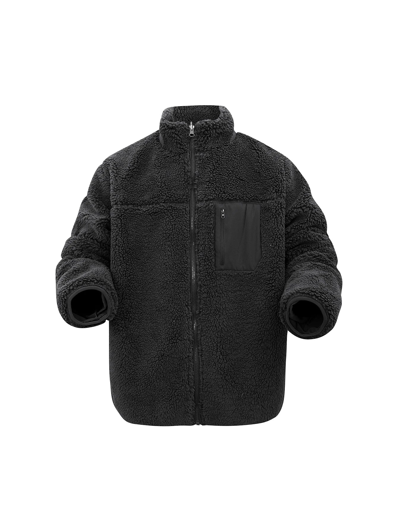Large Plush Fleece Coat for Men