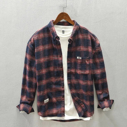 Harlan | Plaid Cotton Shirt – Men’s Relaxed Fit Button Down