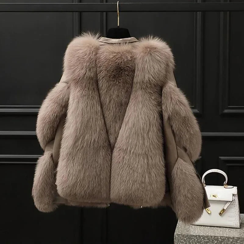 Premium Fake Fur Parka – Warm Winter Coat