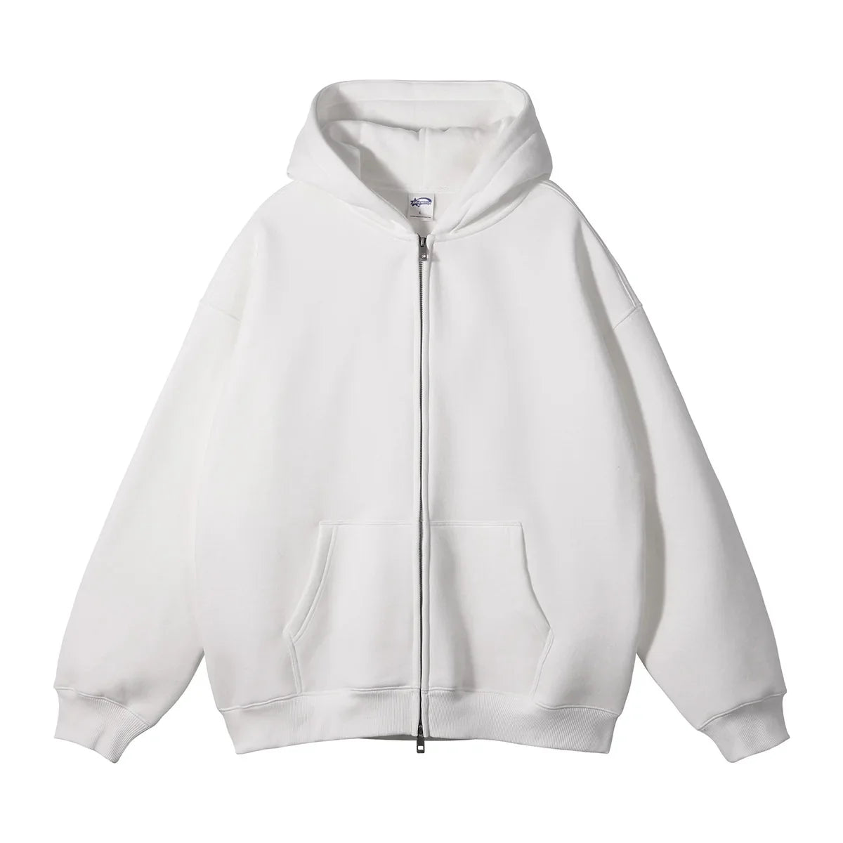 Warm Thick Fleece Zip Up Hooded Cardigan