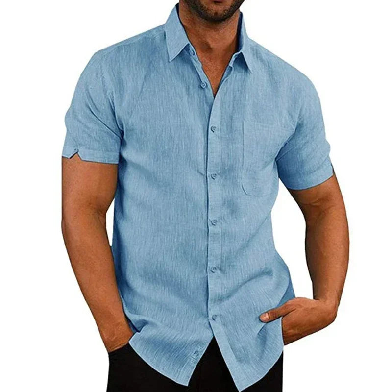Casual Breathable Summer Shirt - BritishElegance
