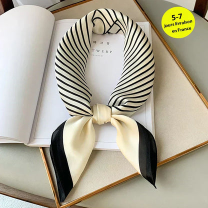 Soft Plaid Scarf for Women Neck Hair Accessory