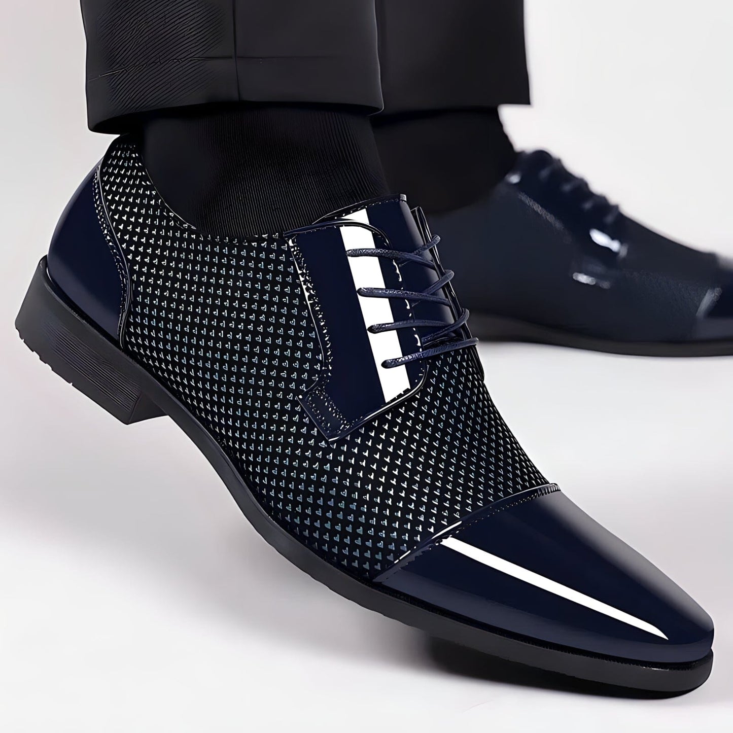 Comfortable Vegan Leather Slip-Resistant Men's Shoes