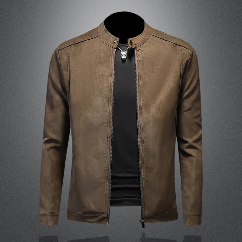 Authentic Biker Leather Jacket For Men - BritishElegance