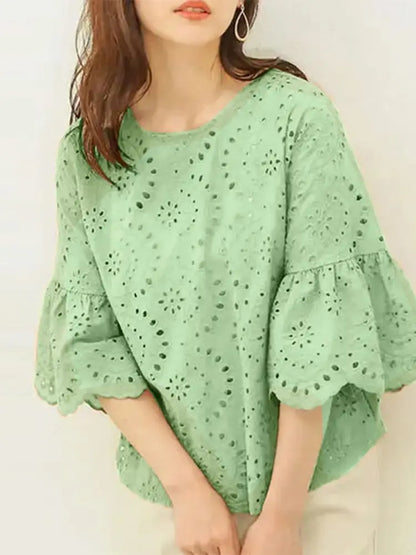 Chic Crochet Lace Women's Top