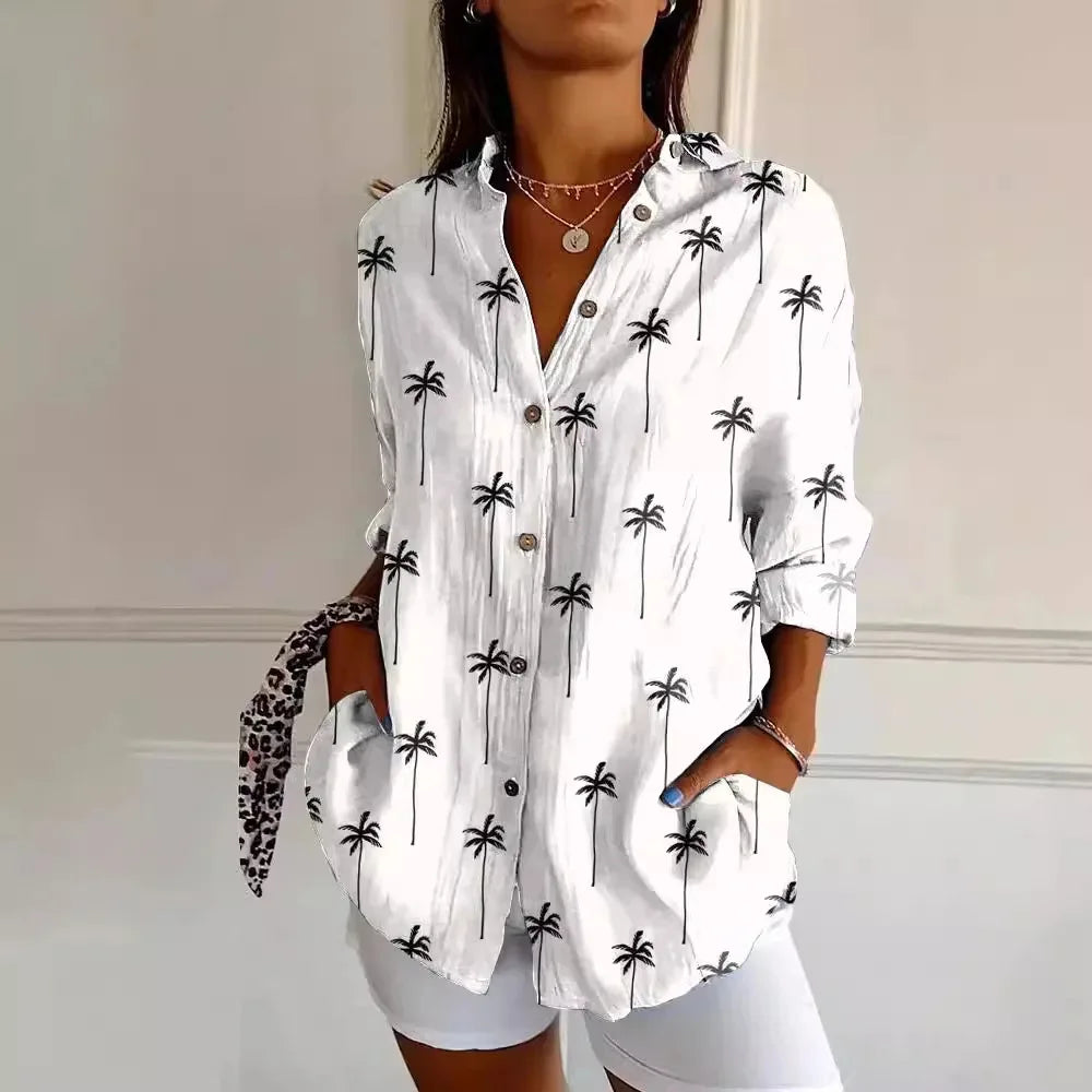 Beautiful Flower Women's Blouse Shirt