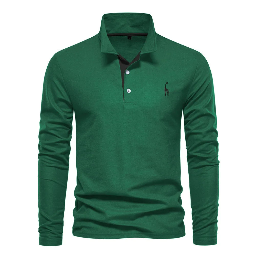 Classic Embroidered Mens Polo Shirt