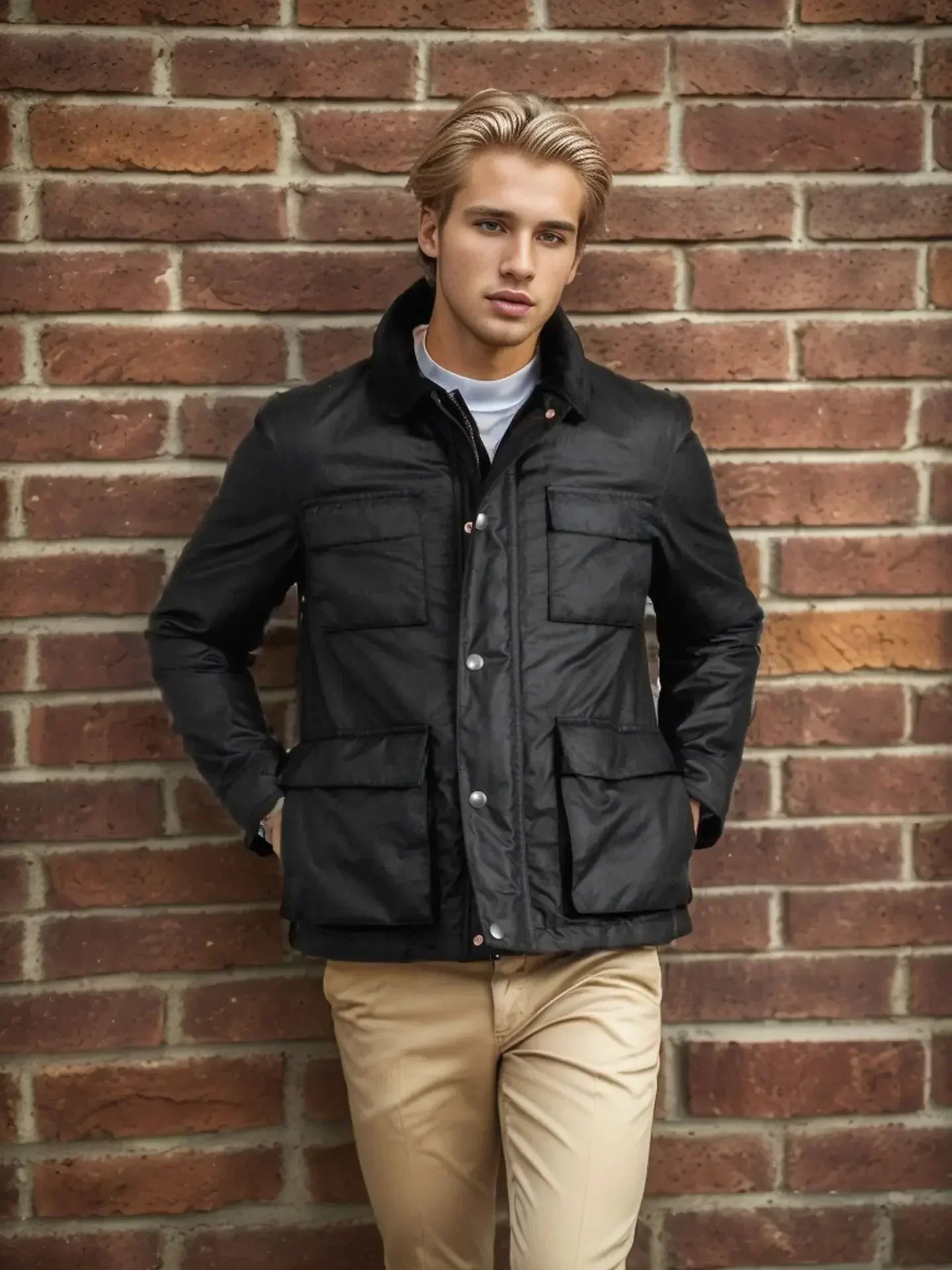 Ethan – Mens Bomber Jacket - Stylish Comfort | Multi-Pocket Jacket