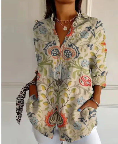 Beautiful Flower Women's Blouse Shirt