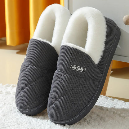Cozy Faux Fur Slide Slippers – Soft Warm Indoor Shoes