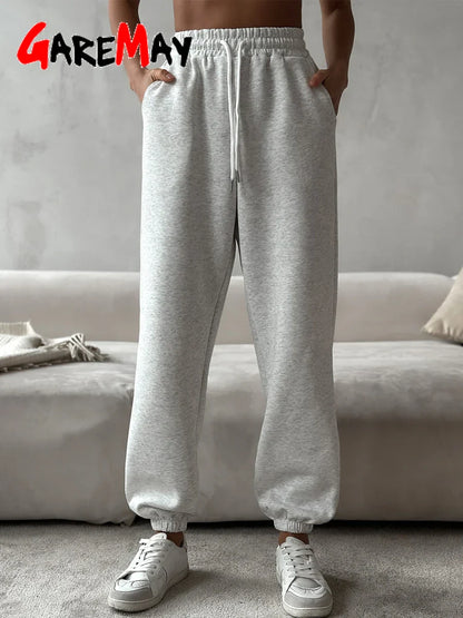 Comfortable Loose Fit Women's Cotton Jogger Pants - BritishElegance