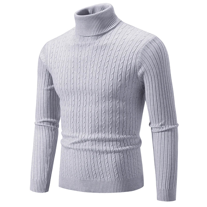 Warm Crew Neck Knit Sweater for Men