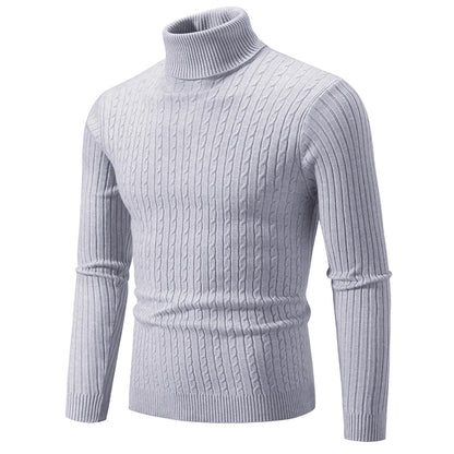 Warm Crew Neck Knit Sweater for Men