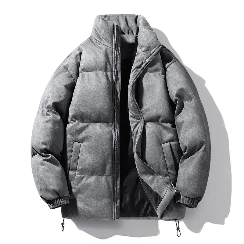 Warm Fleece Lined Men's Parka Coat