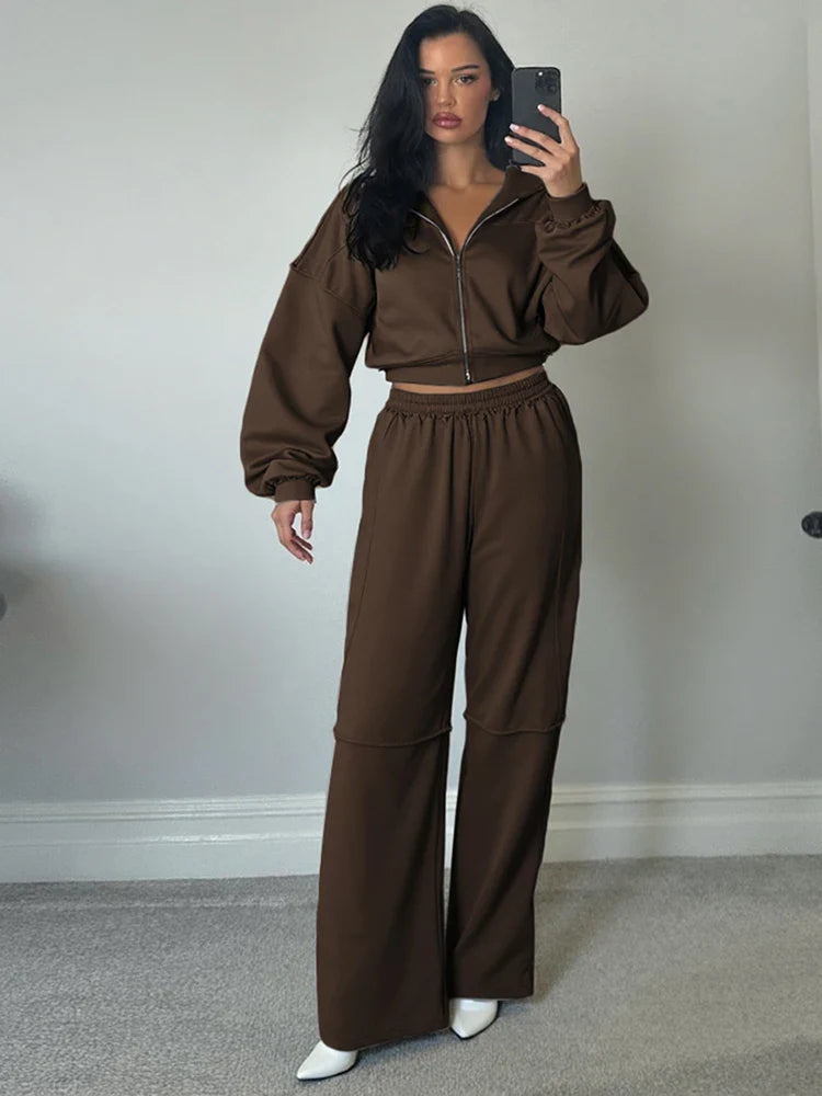 Casual Stripe Hoodie and Jogger Pants Set - BritishElegance
