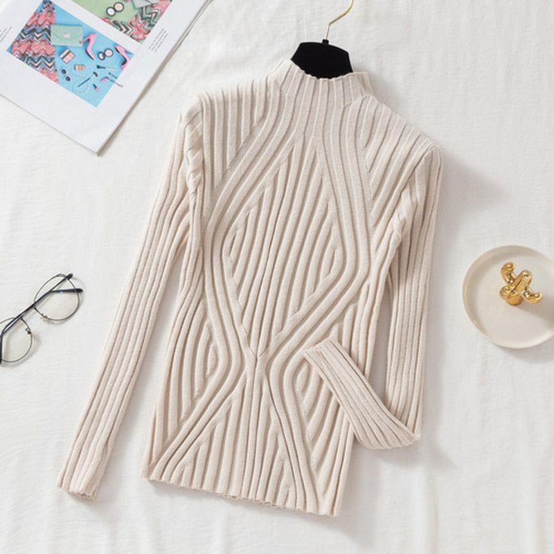 Classic Cozy Knit Winter Sweater for Women