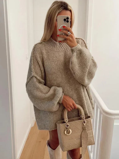 Comfy Women's Long Sweater Dress